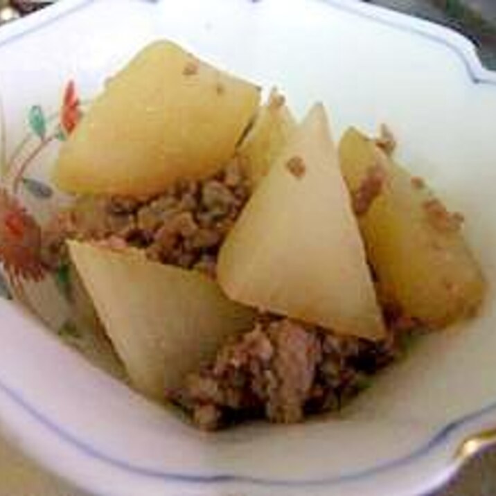 大根と豚挽き肉の 簡単炒め煮